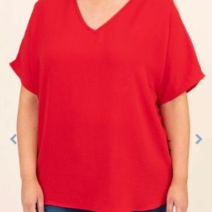 Chic Soul “Undeniably Necessary” Red Top XL 1X